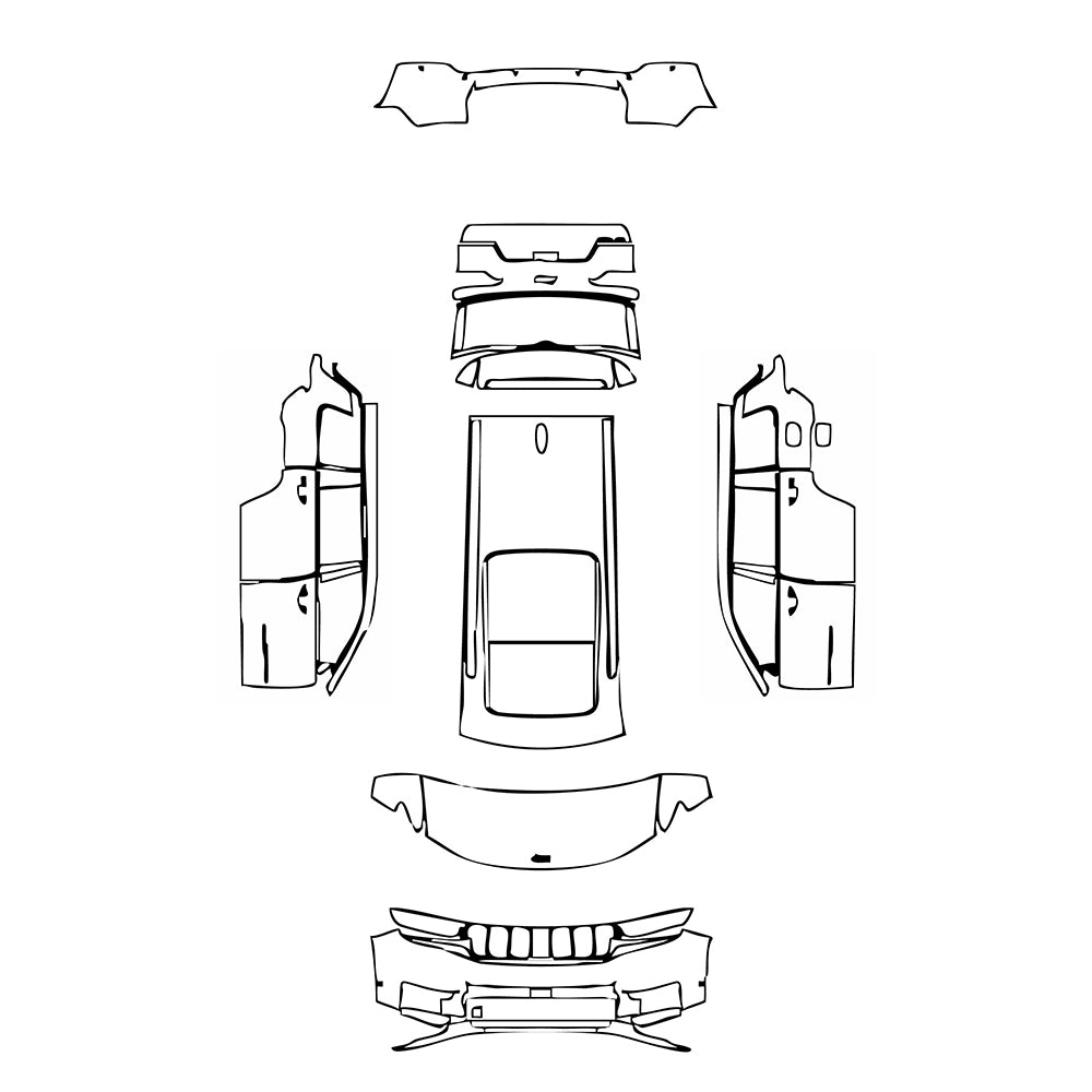 Pre-Cut PPF JEEP Grand Cherokee Grand Cherokee L (3-row) Limited 2025 - PPF-Kits