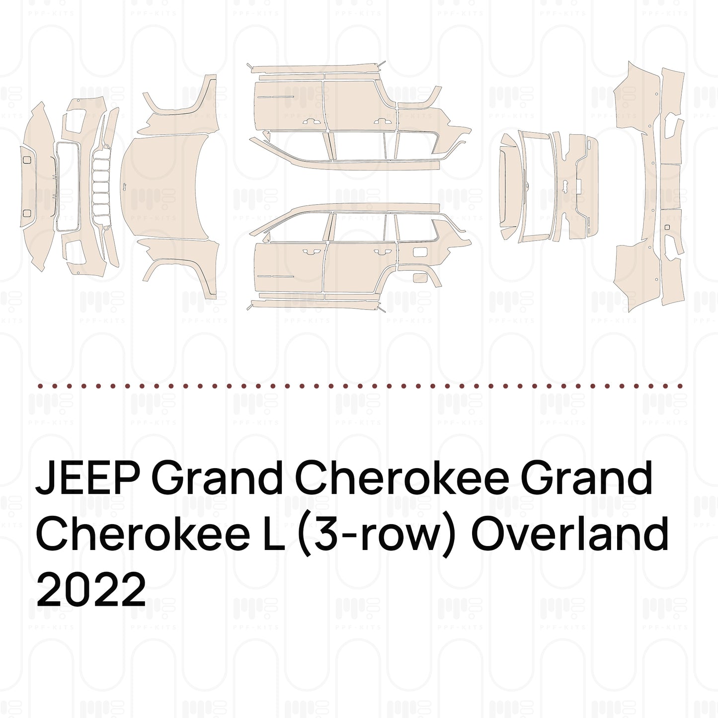 PPF precortado JEEP Grand Cherokee Grand Cherokee L (3-row) Overland 2022