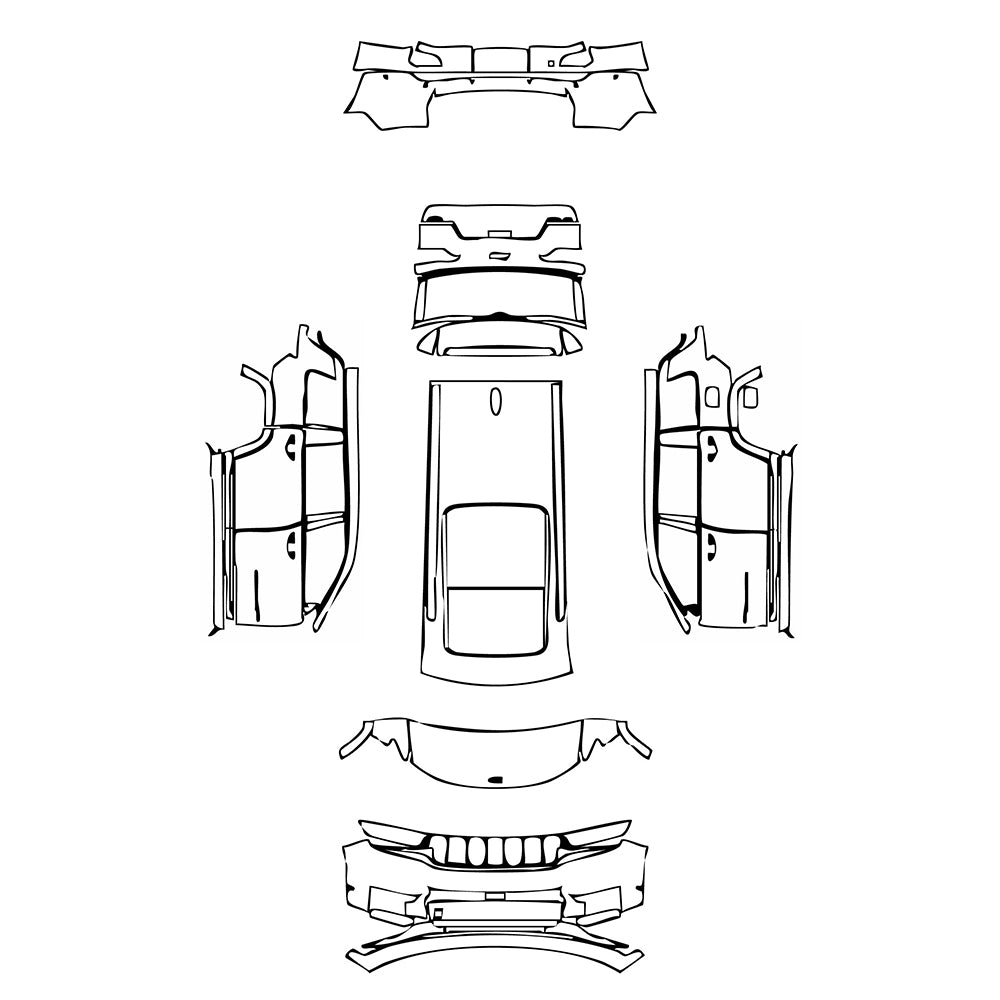 Pre-Cut PPF JEEP Grand Cherokee Grand Cherokee L (3-row) Summit 2022 - PPF-Kits