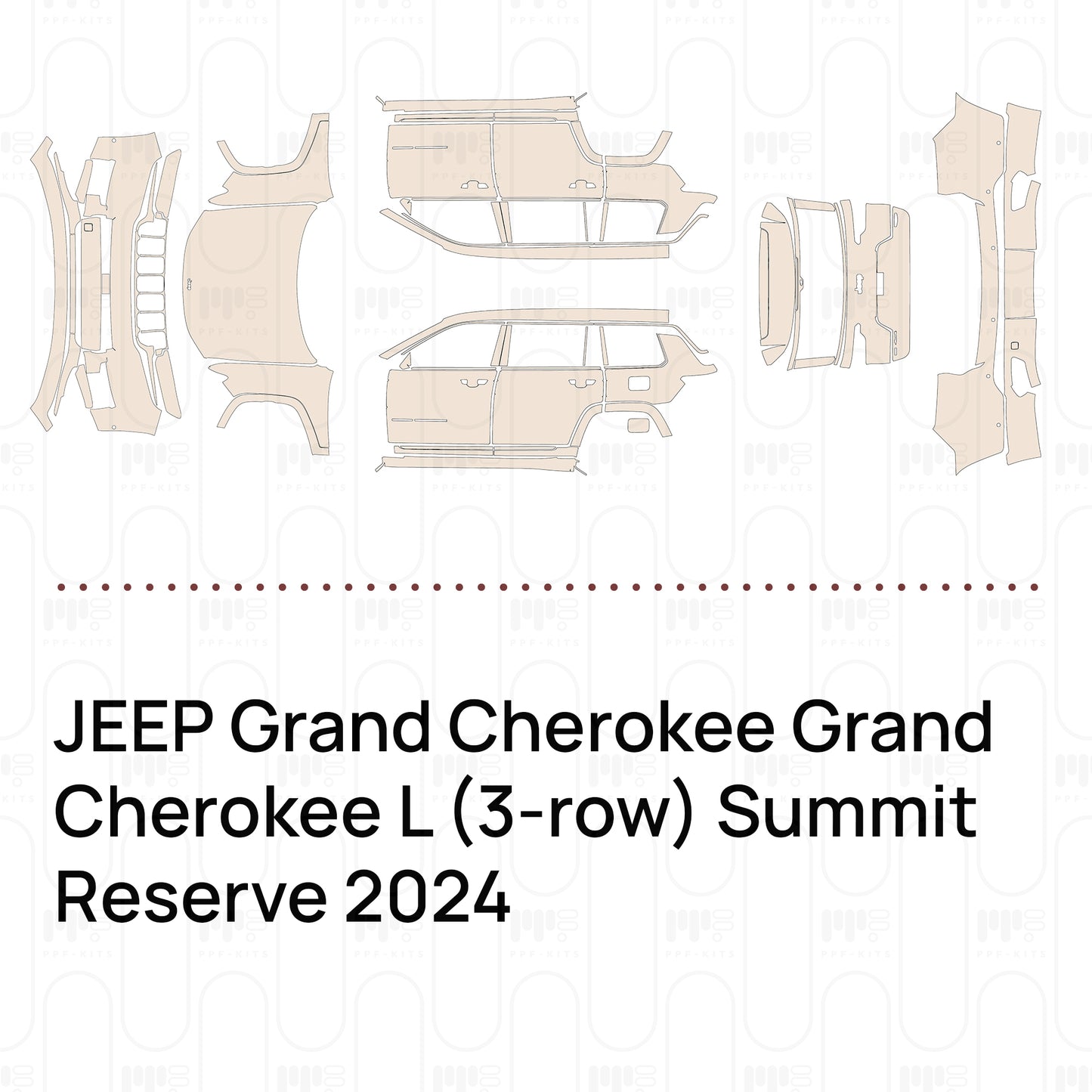PPF precortado JEEP Grand Cherokee Grand Cherokee L (3-row) Summit Reserve 2024