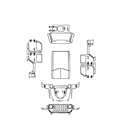 Pre-Cut PPF JEEP Wrangler 4 Door Rubicon 2019 - PPF-Kits