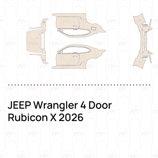 PPF precortado JEEP Wrangler 4 Door Rubicon X 2026