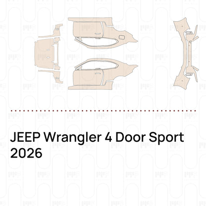 PPF precortado JEEP Wrangler 4 Door Sport 2026