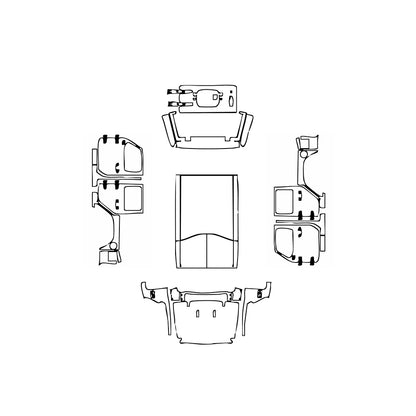Pre-Cut PPF JEEP Wrangler 4 Door Willys 2024 - PPF-Kits