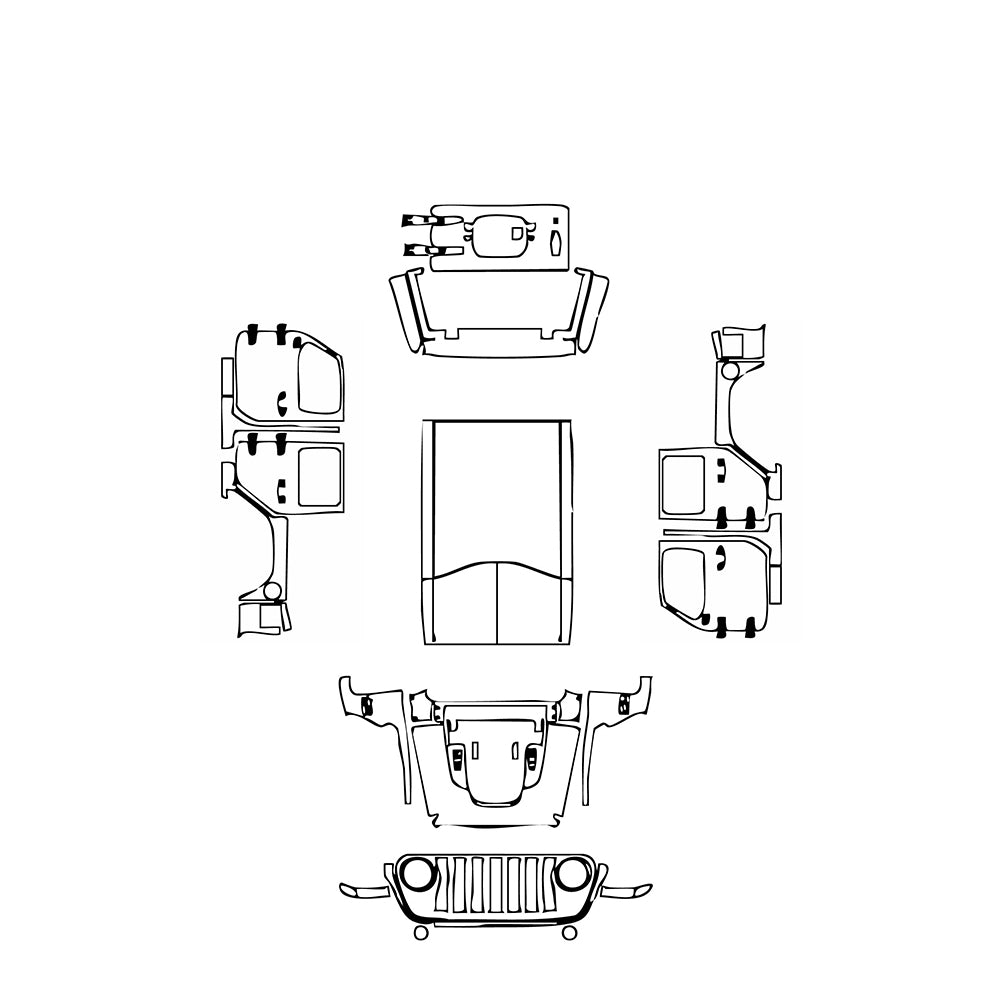 Pre-Cut PPF JEEP Wrangler 4xe Rubicon 4xe 2022 - PPF-Kits