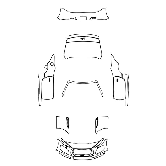 Pre-Cut PPF Jaguar F-Type Base Convertible 2023 - PPF-Kits