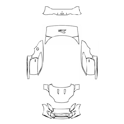 Pre-Cut PPF Jaguar F-Type Base Coupe 2014 - PPF-Kits