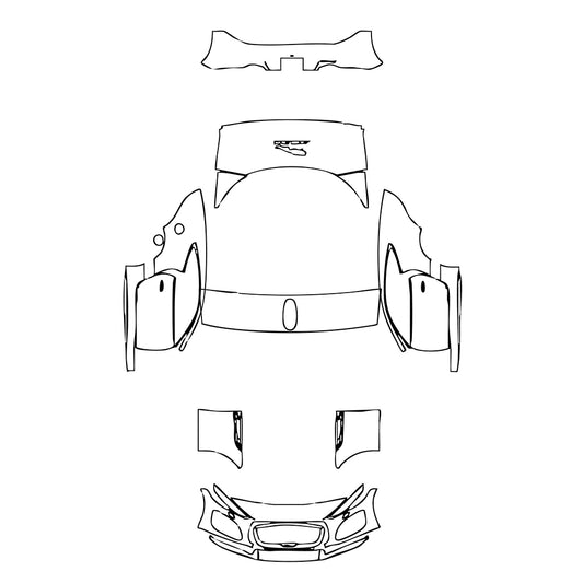 Pre-Cut PPF Jaguar F-Type Base Coupe 2021 - PPF-Kits