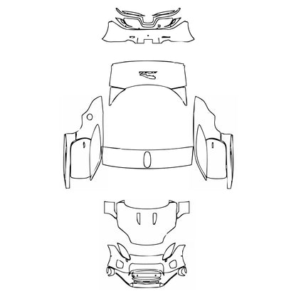 Pre-Cut PPF Jaguar F-Type R-Dynamic Coupe 2020 - PPF-Kits