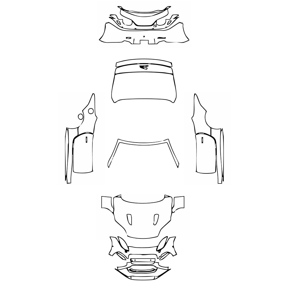 Pre-Cut PPF Jaguar F-Type R Convertible 2019 - PPF-Kits