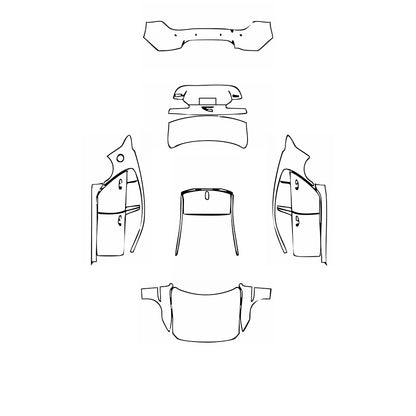 Pre-Cut PPF Jaguar XE XE (standard wheelbase) Base 2020 - PPF-Kits