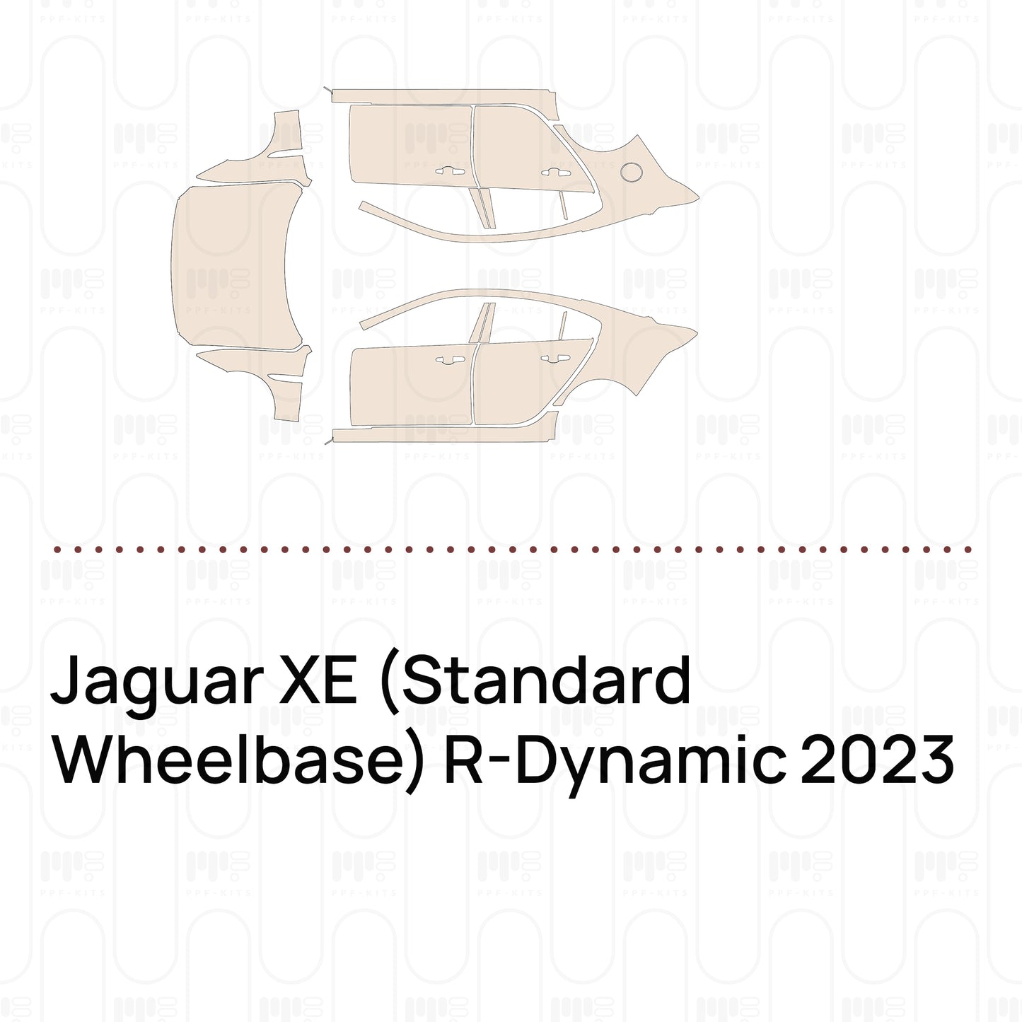 PPF precortado Jaguar XE (Standard Wheelbase) R-Dynamic 2023