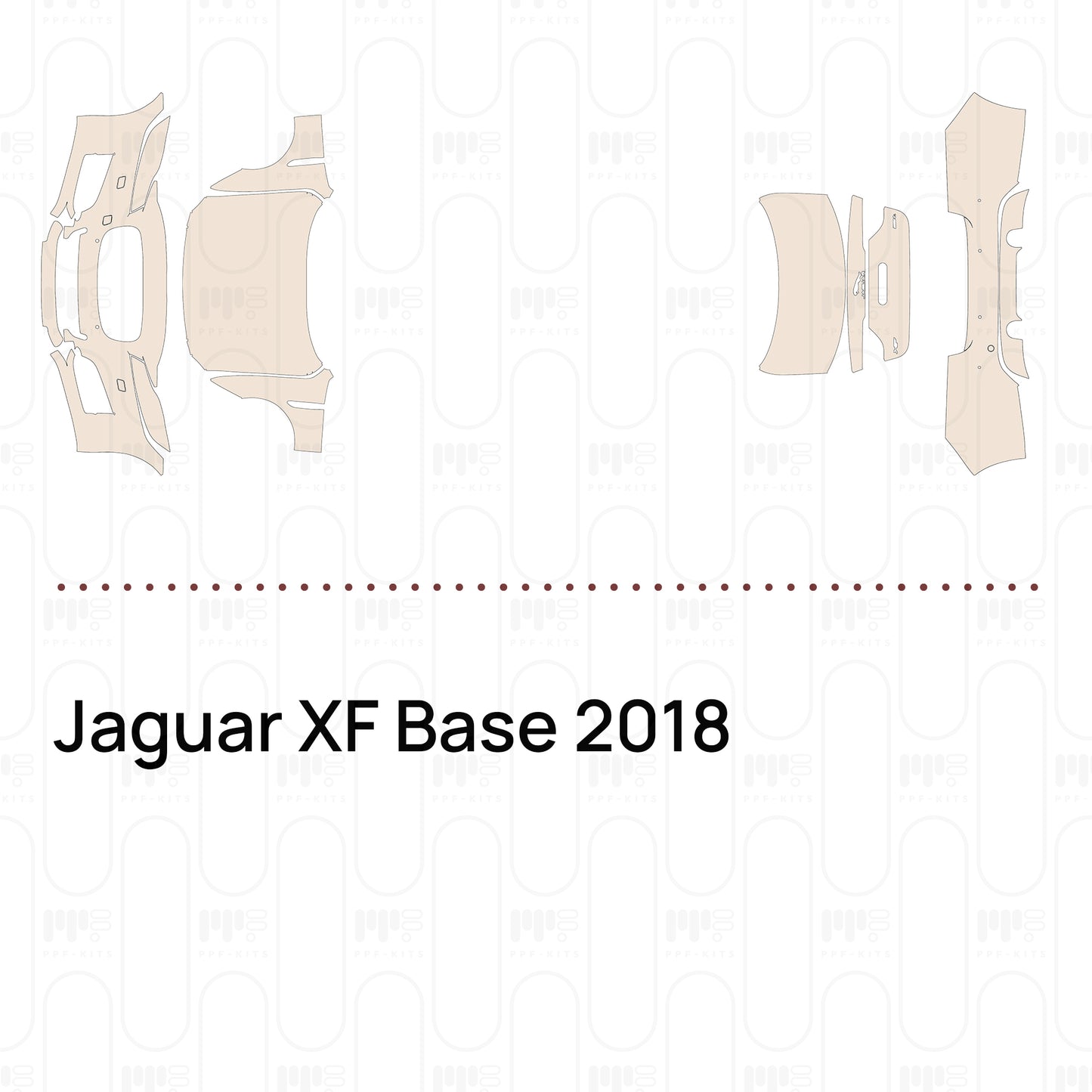 Pre-Cut PPF Jaguar XF Base 2018