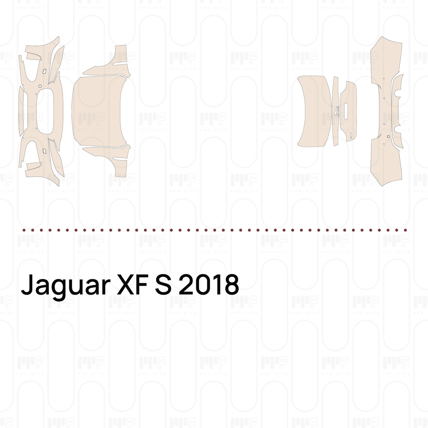 Pre-Cut PPF Jaguar XF S 2018