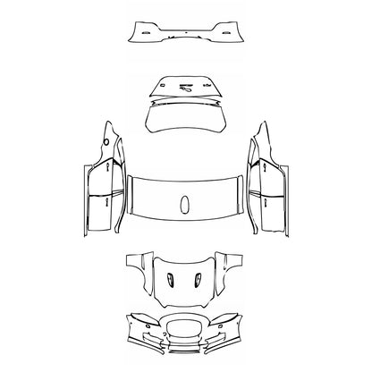 Pre-Cut PPF Jaguar XJ XJL R 2018 - PPF-Kits