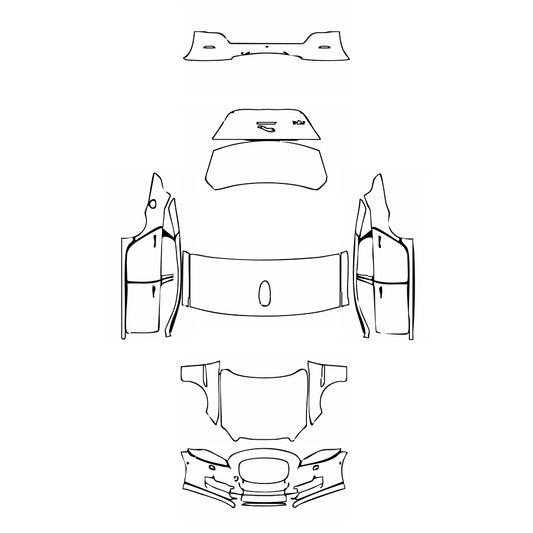 Pre-Cut PPF Jaguar XJ XJL Supercharged 2018 - PPF-Kits