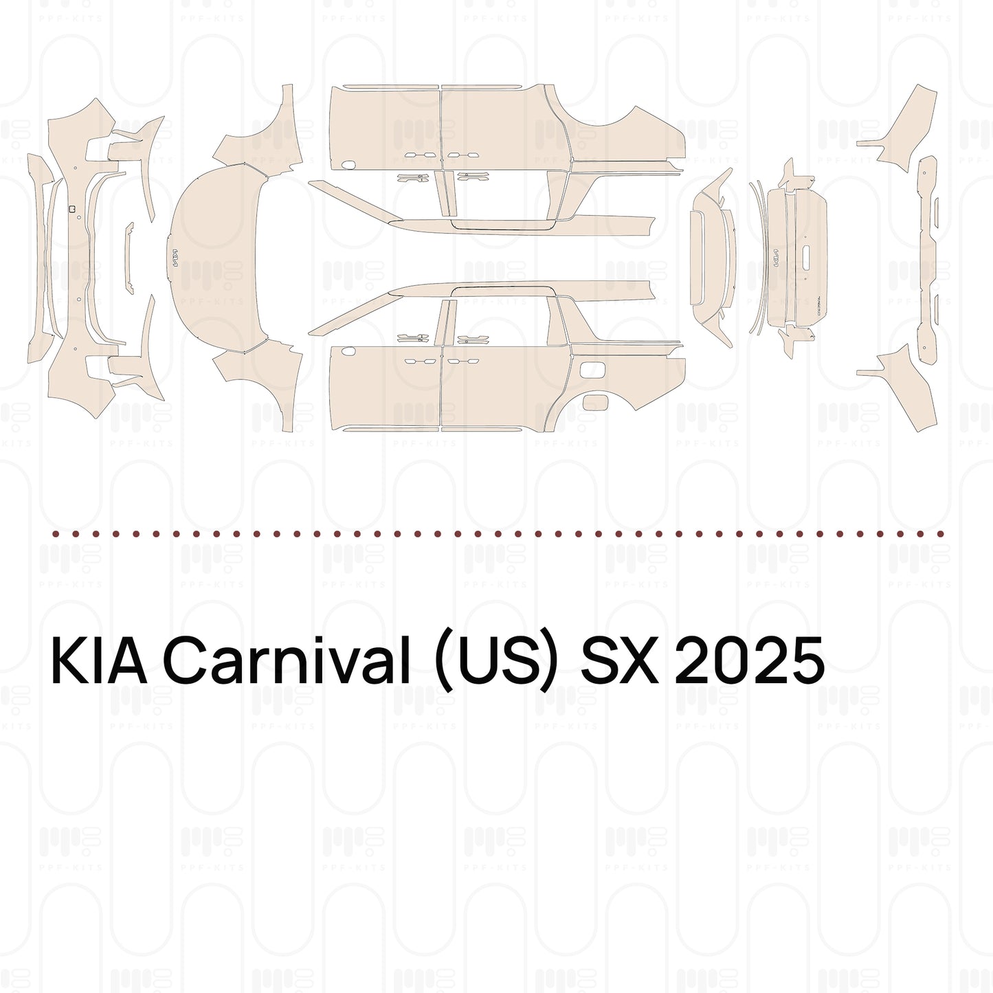 Pre-Cut PPF KIA Carnival (US) SX 2025
