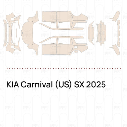 Pre-Cut PPF KIA Carnival (US) SX 2025
