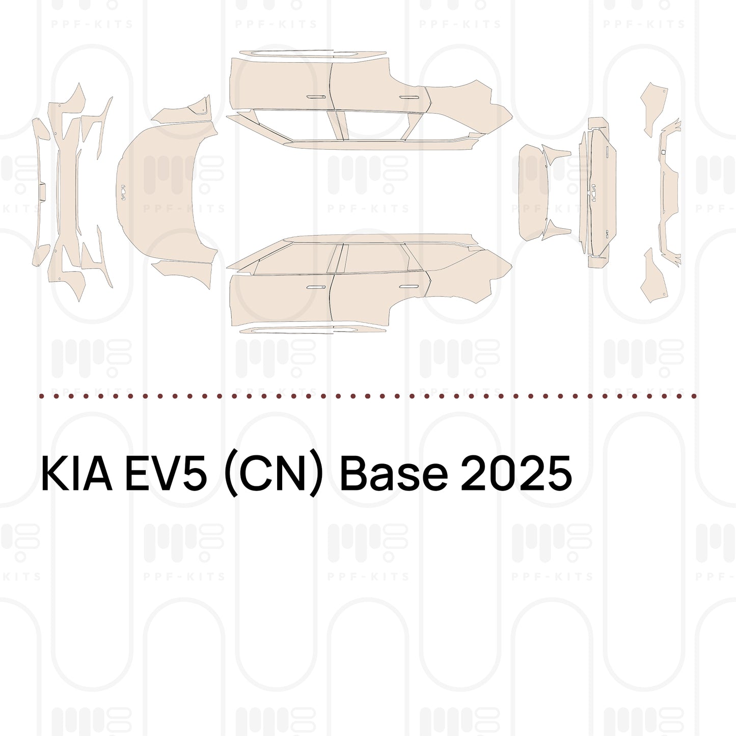 PPF precortado KIA EV5 (CN) Base 2025