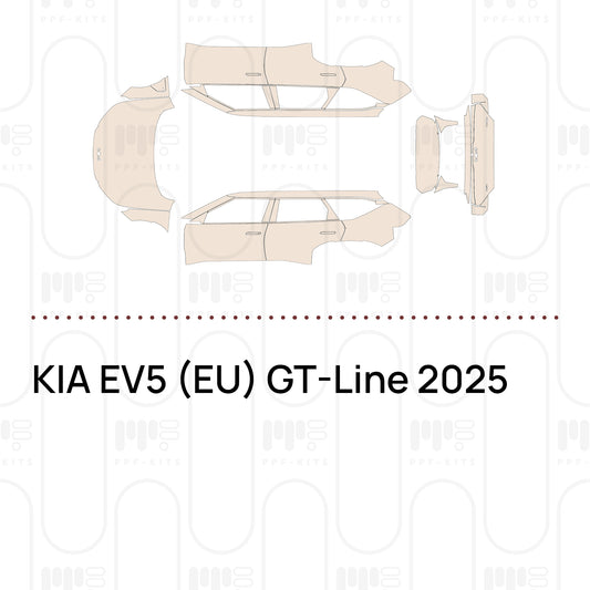 KIA EV5 (EU) GT-Line 2025 – Lámina de protección PPF precortada