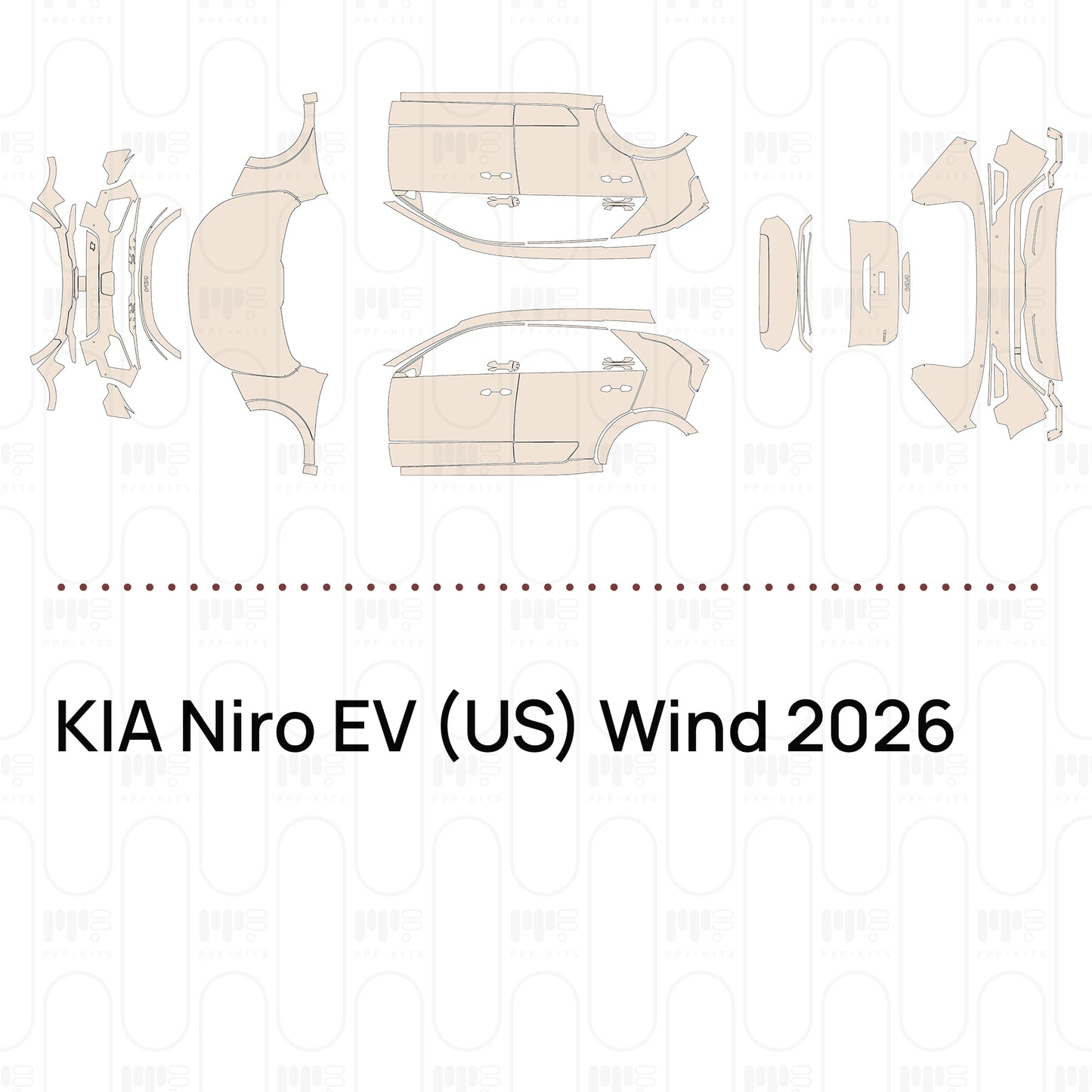 PPF precortado KIA Niro EV (US) Wind 2026