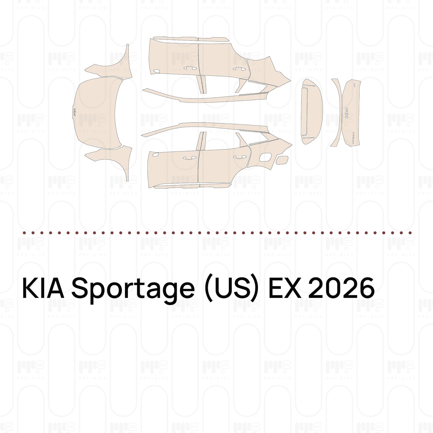 PPF precortado KIA Sportage (US) EX 2026