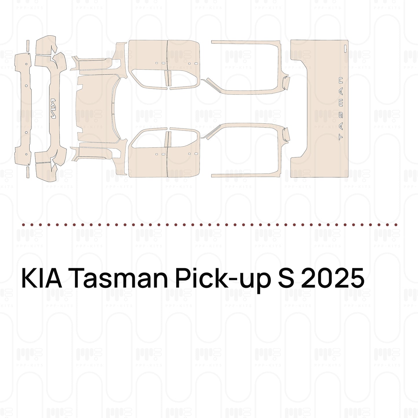 PPF precortado KIA Tasman Pick-up S 2025