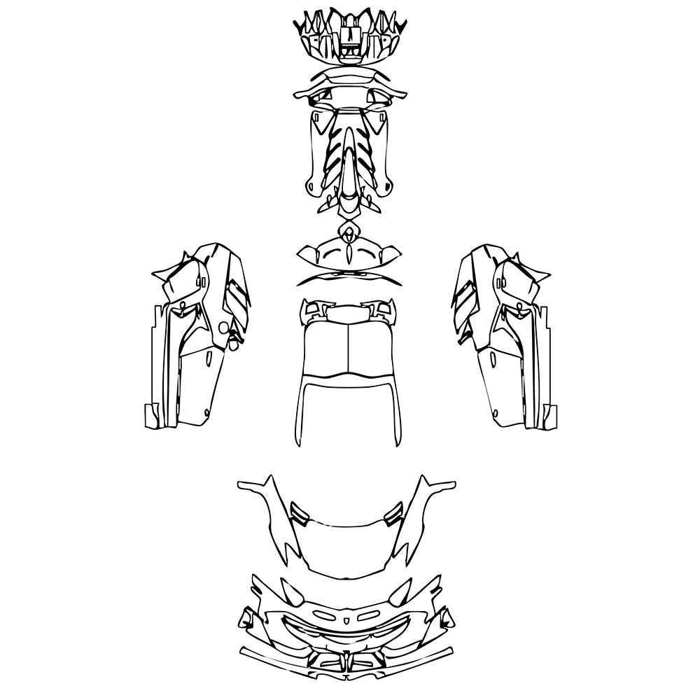 Pre-Cut PPF Lamborghini Aventador Avendator SVJ 63 Roadster 2020 - PPF-Kits