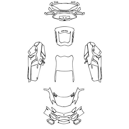 Pre-Cut PPF Lamborghini Aventador LP 700-4 Coupe 2014 - PPF-Kits