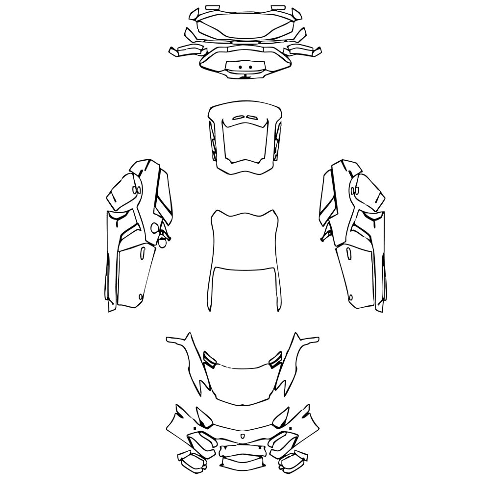 Pre-Cut PPF Lamborghini Aventador LP 700-4 Coupe 2017 - PPF-Kits