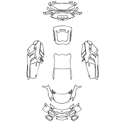 Pre-Cut PPF Lamborghini Aventador LP 700-4 Coupe 2018 - PPF-Kits