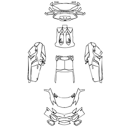 Pre-Cut PPF Lamborghini Aventador LP 700-4 Roadster 2016 - PPF-Kits