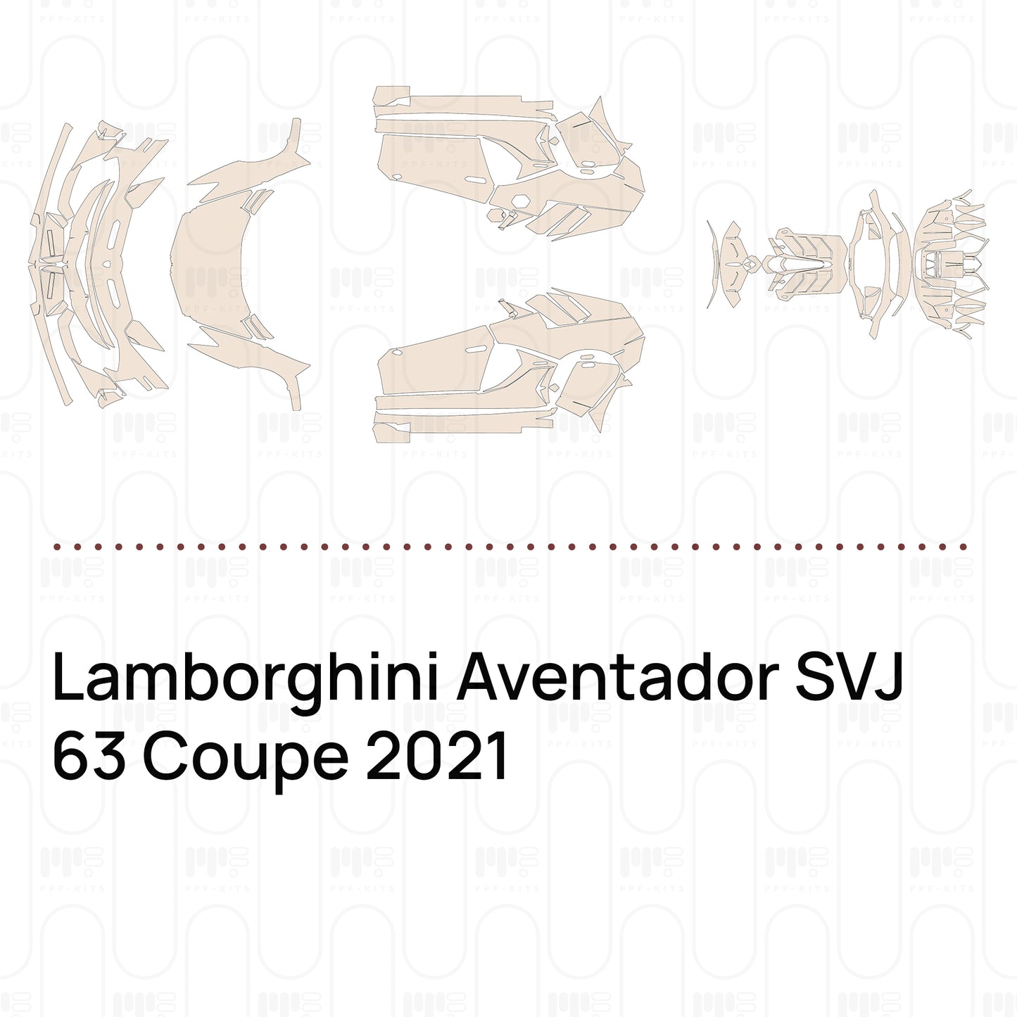 PPF precortado Lamborghini Aventador SVJ 63 Coupe 2021