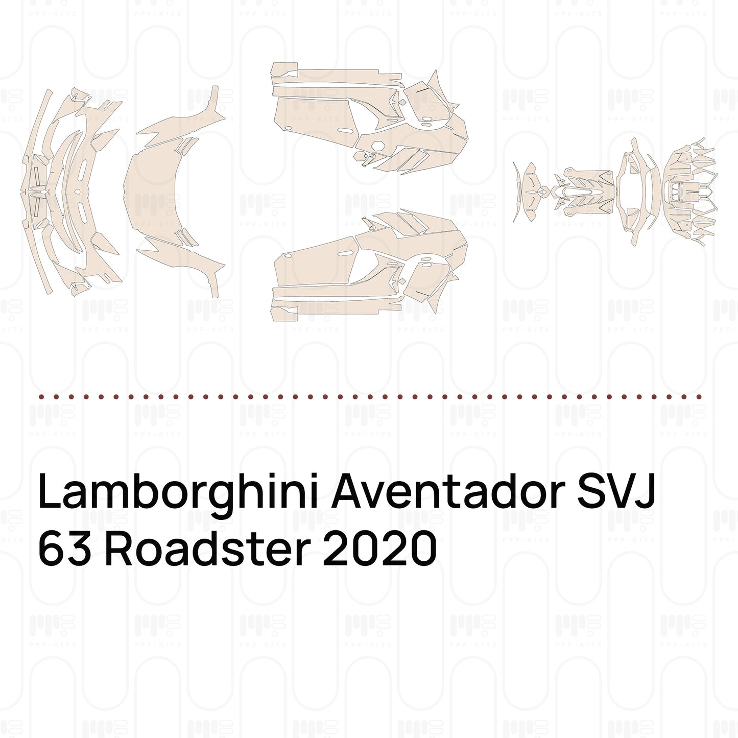 Pre-Cut PPF Lamborghini Aventador SVJ 63 Roadster 2020