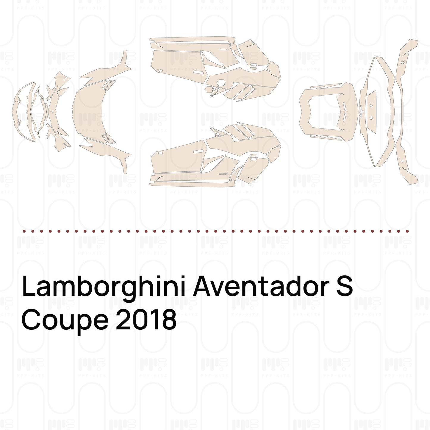 PPF precortado Lamborghini Aventador S Coupe 2018