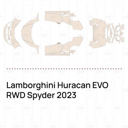Pre-Cut PPF Lamborghini Huracan EVO RWD Spyder 2023