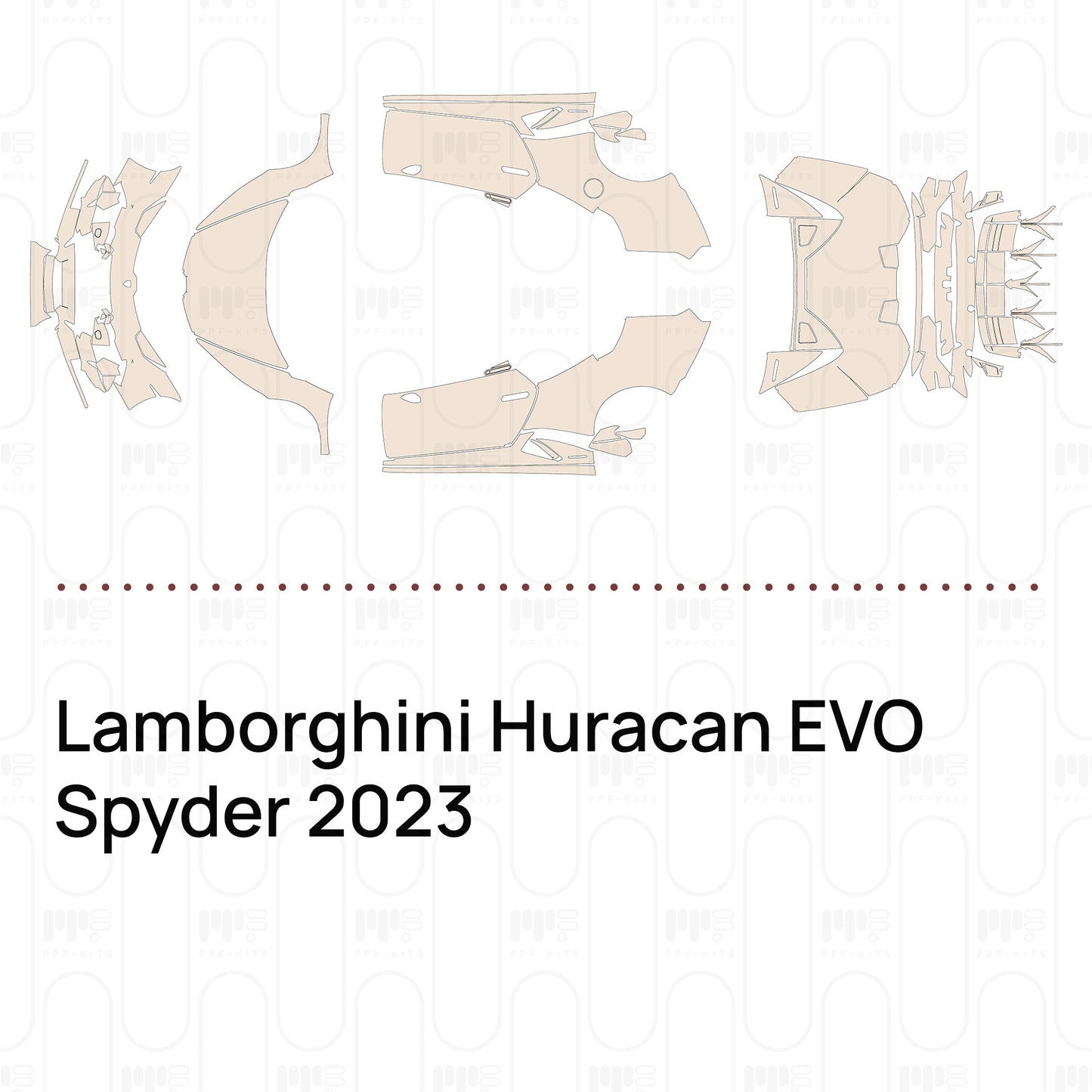 PPF precortado Lamborghini Huracan EVO Spyder 2023