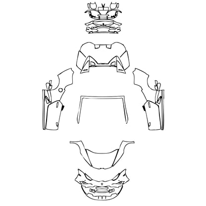 Pre-Cut PPF Lamborghini Huracan Huracan EVO RWD Spyder 2021 - PPF-Kits