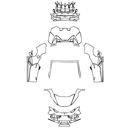 Pre-Cut PPF Lamborghini Huracan Huracan EVO Spyder 2020 - PPF-Kits