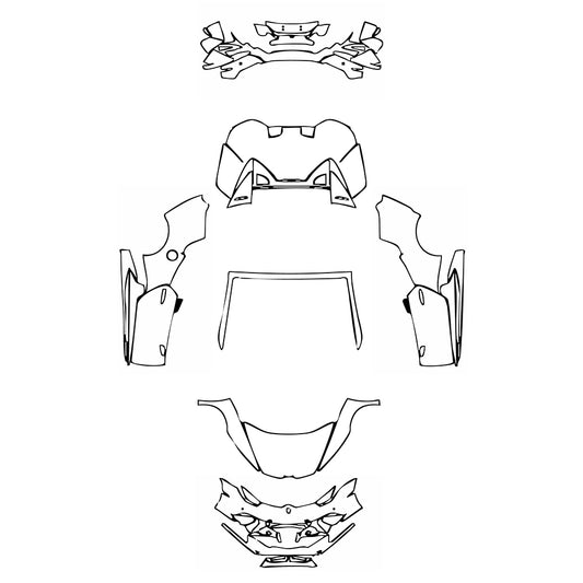 Pre-Cut PPF Lamborghini Huracan Huracan Performante Spyder 2019 - PPF-Kits