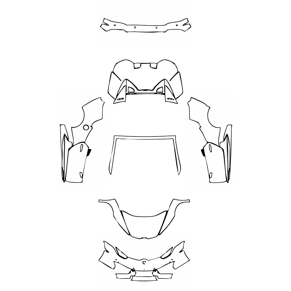 Pre-Cut PPF Lamborghini Huracan Huracan RWD (LP580-2) Spyder 2018 - PPF-Kits