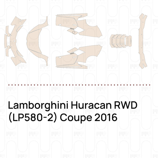 Pre-Cut PPF Lamborghini Huracan RWD (LP580-2) Coupe 2016