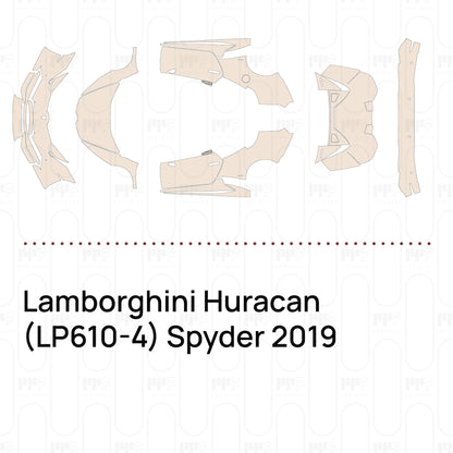 Pre-Cut PPF Lamborghini Huracan (LP610-4) Spyder 2019