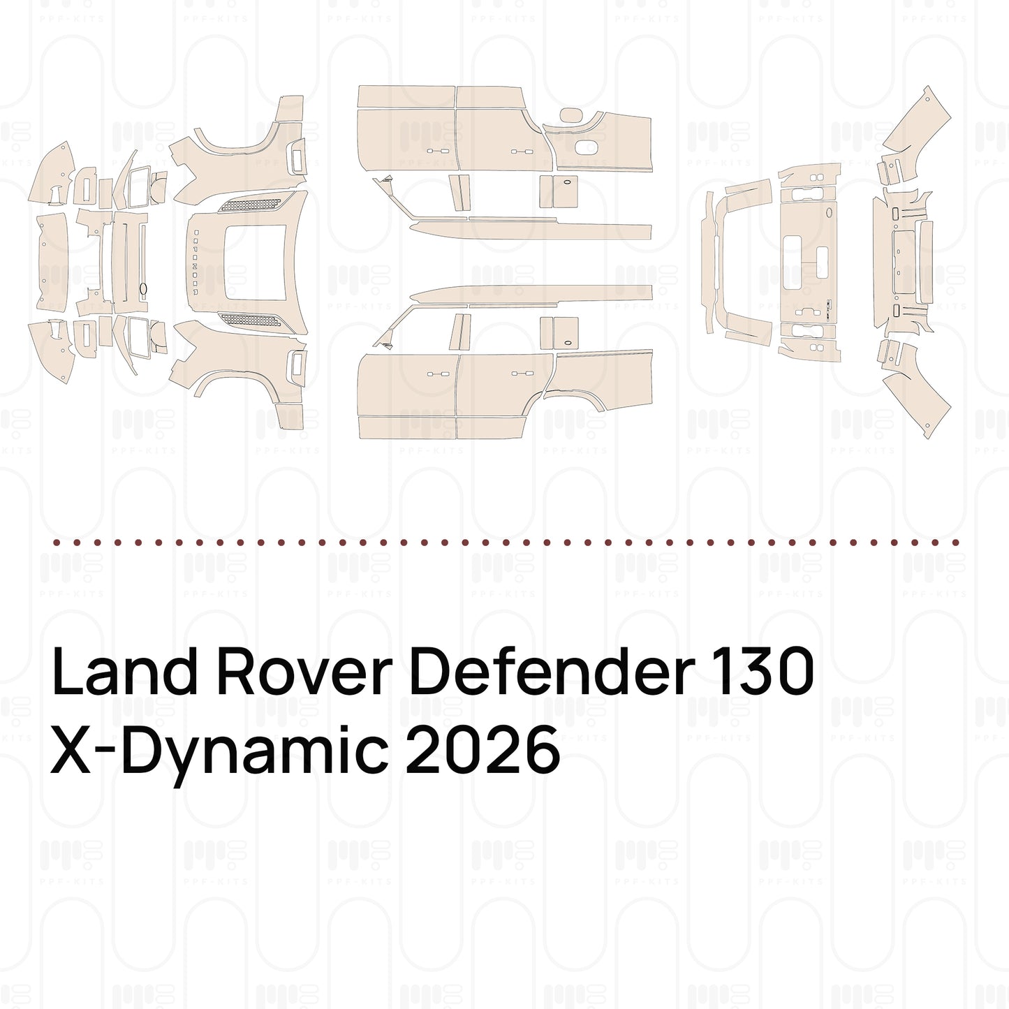 Pre-Cut PPF Land Rover Defender 130 X-Dynamic 2026