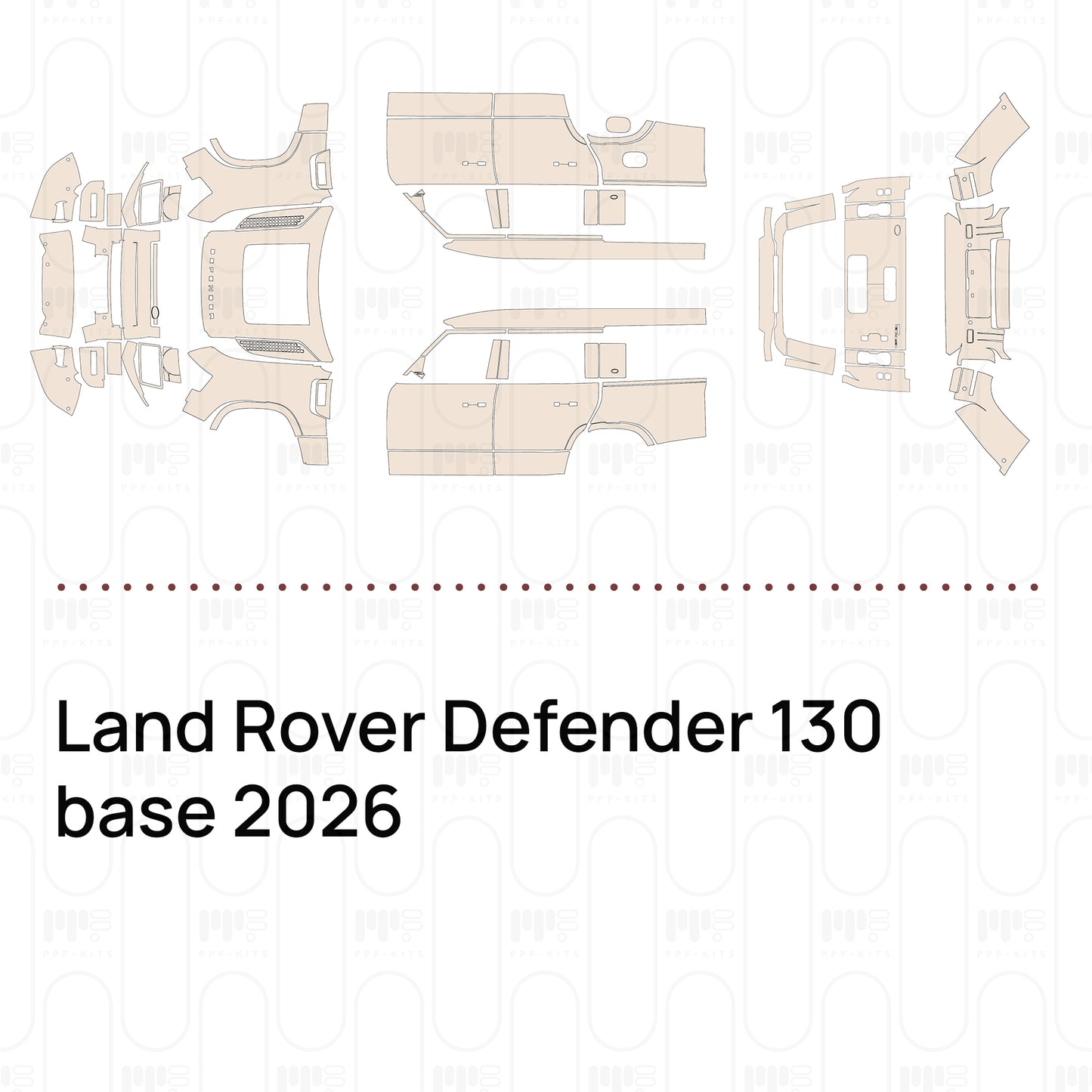 Pre-Cut PPF Land Rover Defender 130 base 2026