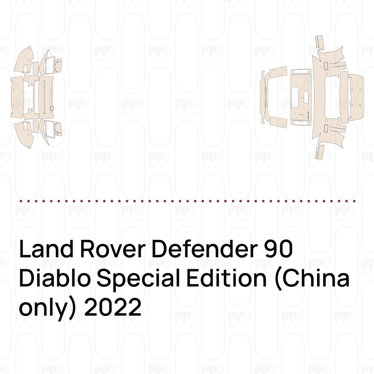 PPF precortado Land Rover Defender 90 Diablo Special Edition (China only) 2022