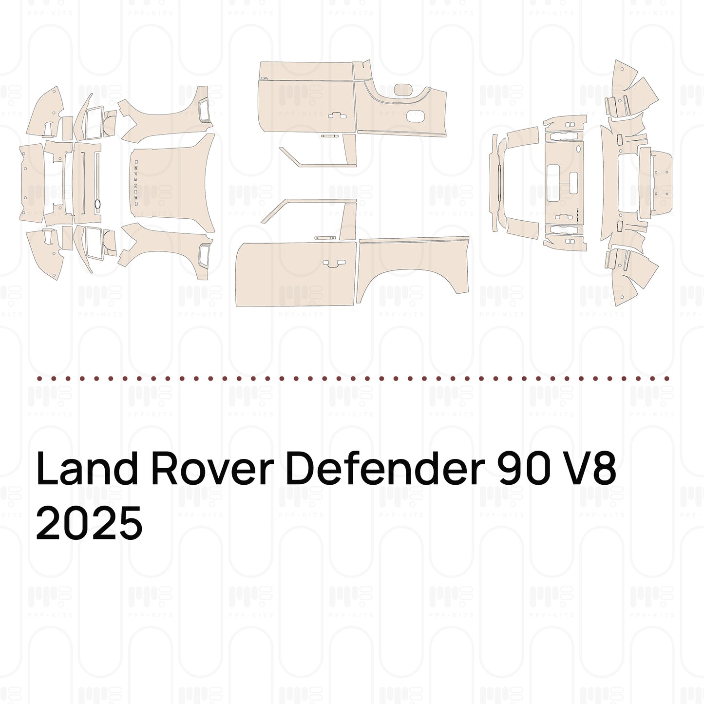 PPF precortado Land Rover Defender 90 V8 2025