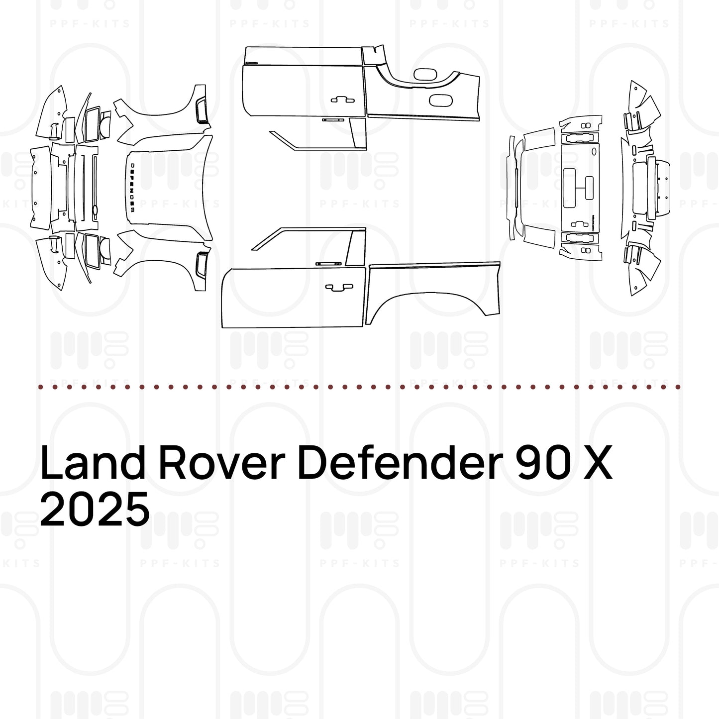 Pre-Cut PPF Land Rover Defender 90 X 2025