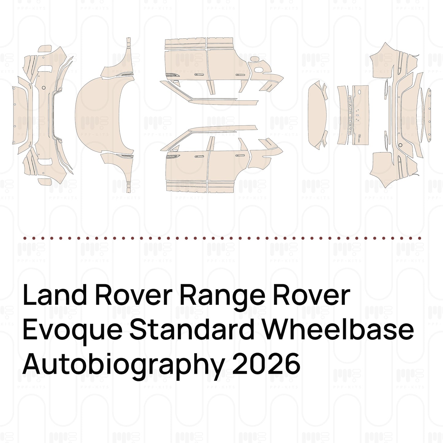 PPF precortado Land Rover Range Rover Evoque Standard Wheelbase Autobiography 2026