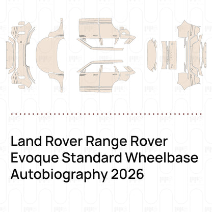 PPF precortado Land Rover Range Rover Evoque Standard Wheelbase Autobiography 2026